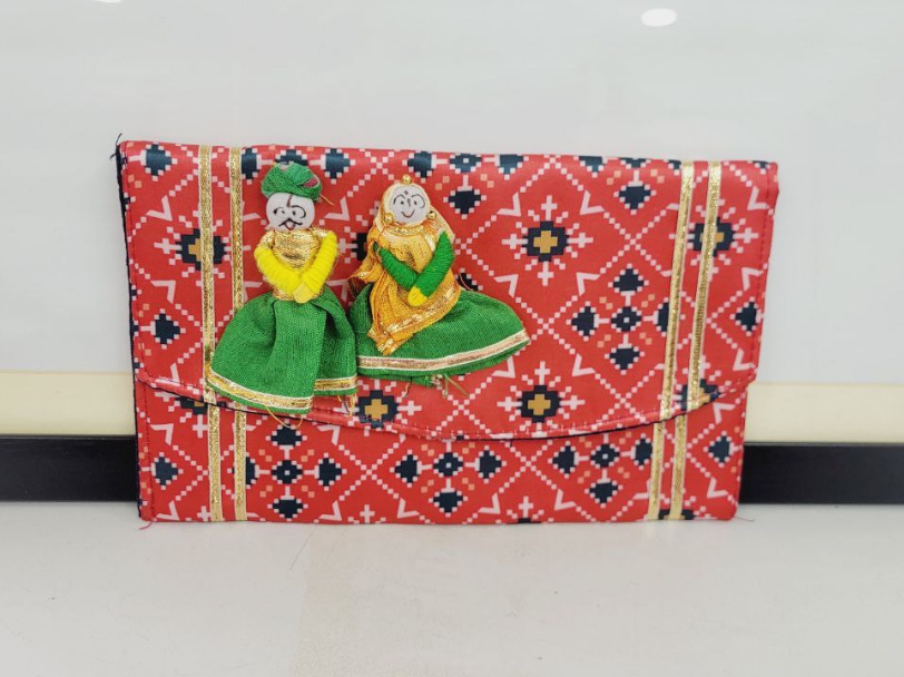 LAMANSH® (Pack of 12, Assorted Color) Rajasthani design ladies purse C –  Lamansh