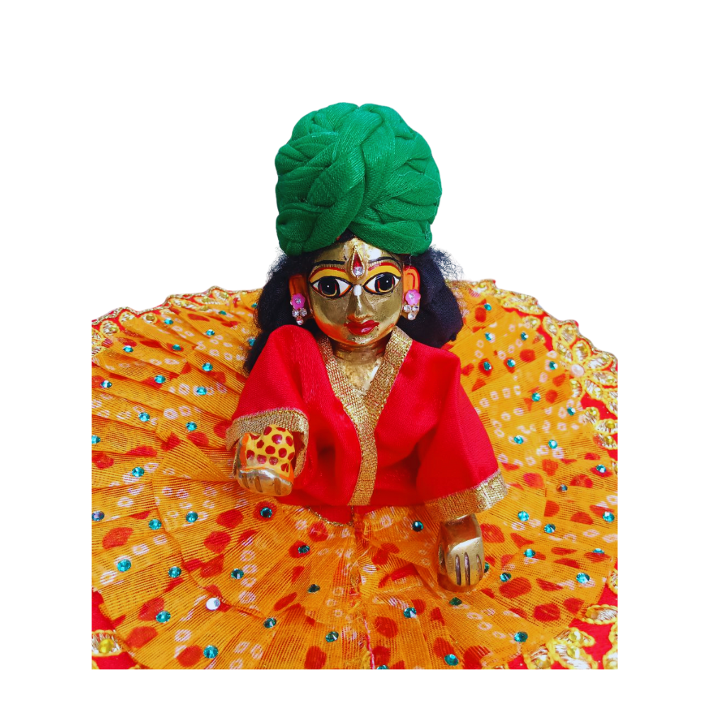 Kanha JI Pagdi ji, Green Color Mukut