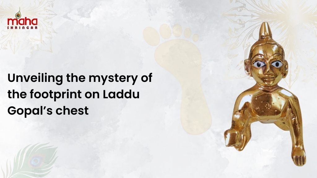 mystery of the footprint on Laddu Gopal’s chest